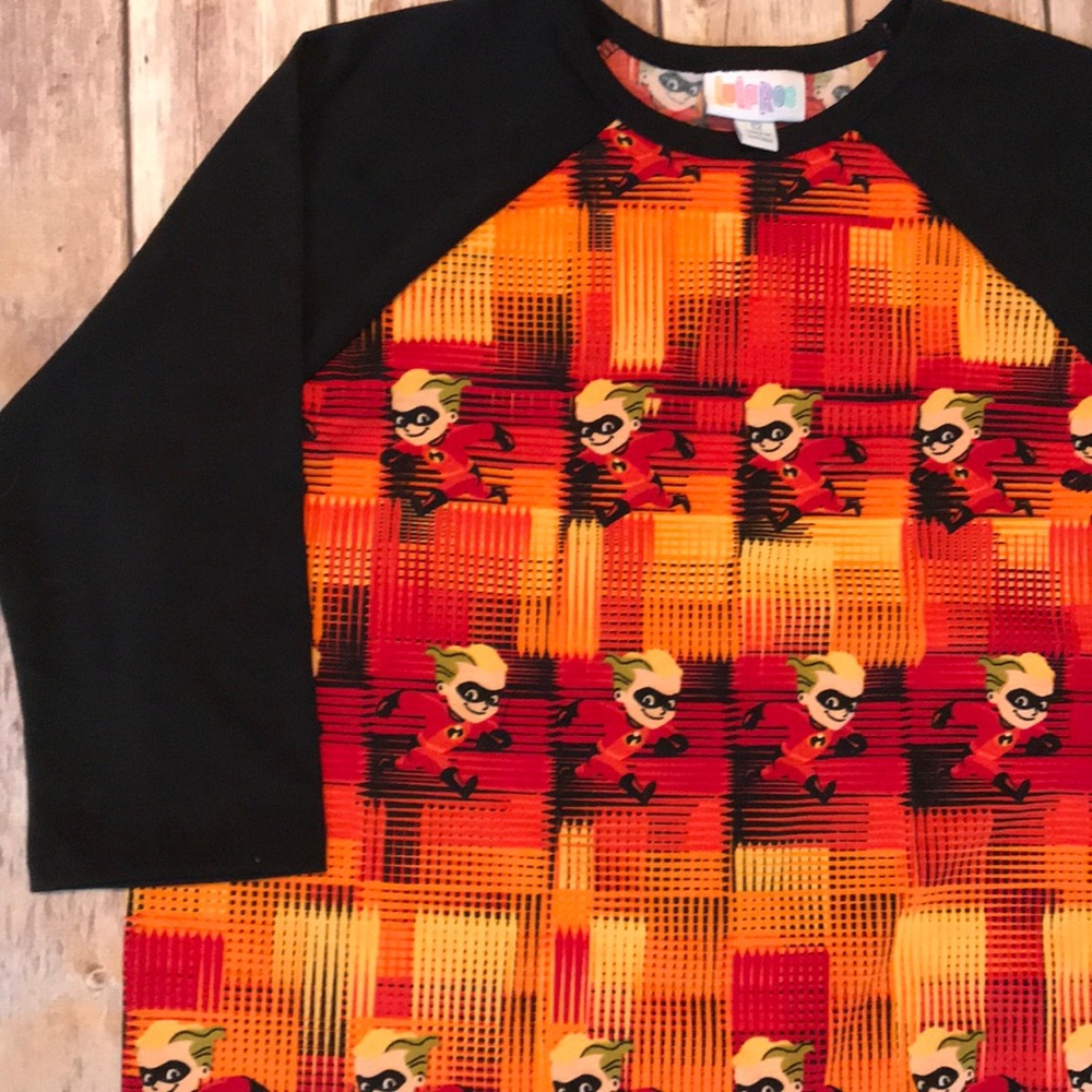 NWT lularoe disney incredibles dash Sloan t 12